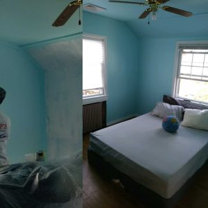 New Hyde Park interior painting before and after